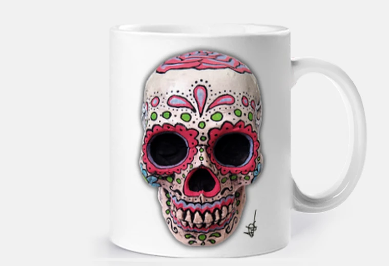 Mug crâne mexi can un vrai
