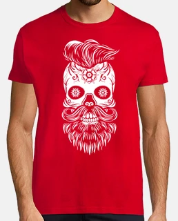 Tee shirts Tete de mort barbe Livraison Gratuite Tostadora.fr