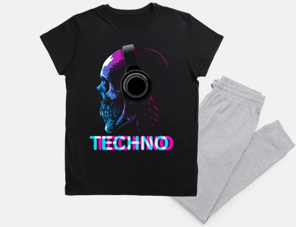 crâne techno