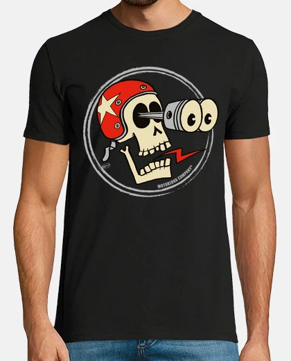 Camiseta cráneo de pistón
