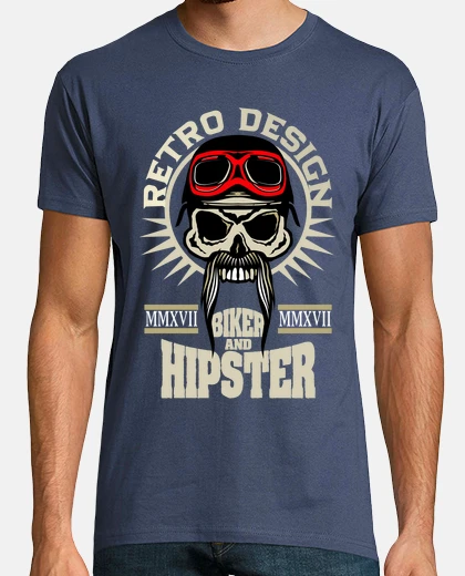 Playera Cráneo Hipster cráneo  1091443