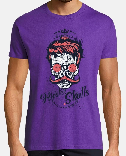 Playera cráneo hipster cráneo  1091445