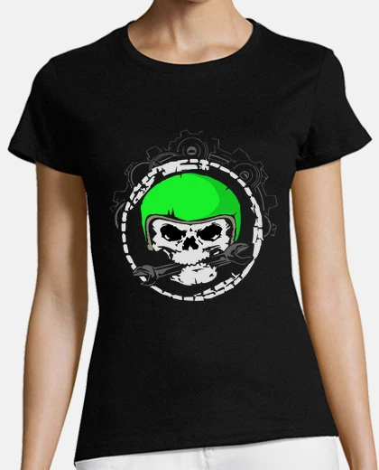 Playera cráneo mech