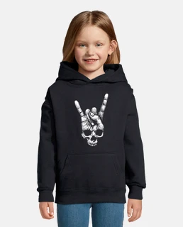 CRANEO CUERNOS - Sudadera capucha niños