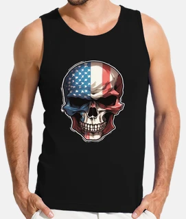 crânes crâne amérique drapeau totenkopf