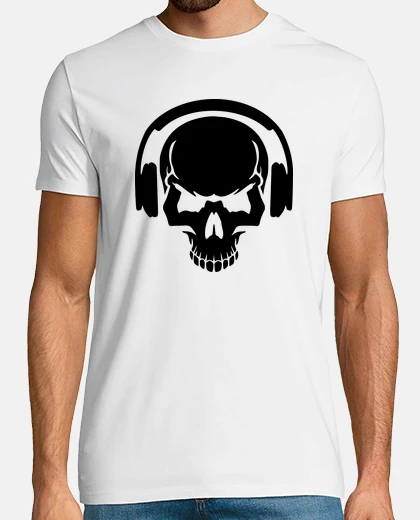 T-shirt cranio cuffie dj