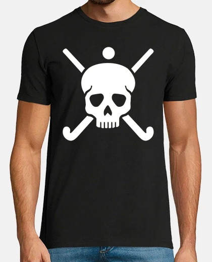 T-shirt cranio di hockey su prato