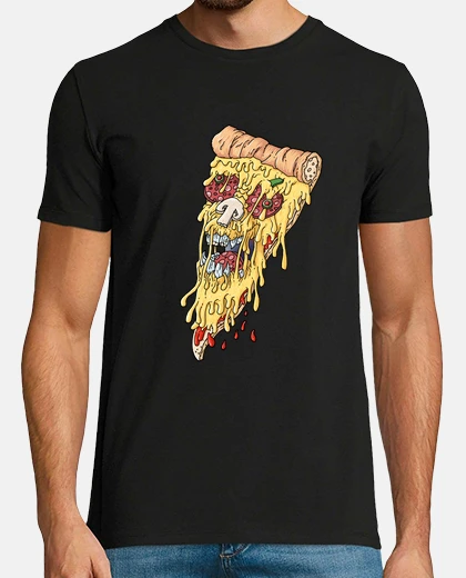 T-shirt cranio di pizza