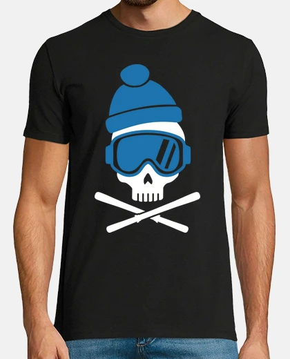 T-shirt cranio di sci
