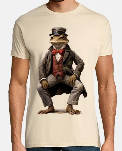 Tee-shirt crapaud gentleman noeud papillon