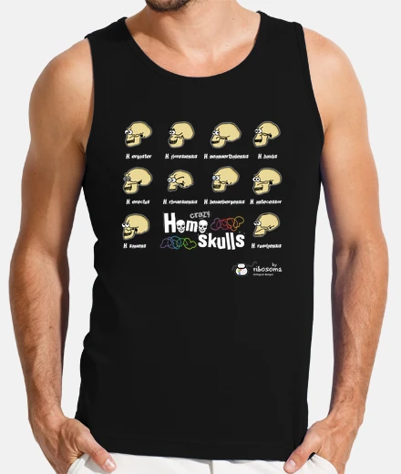 Camiseta Crazy Homo skulls