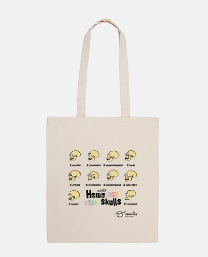 Bolsa Crazy Homo skulls