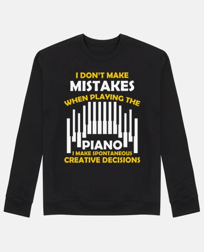 Hoodie creative humor piano