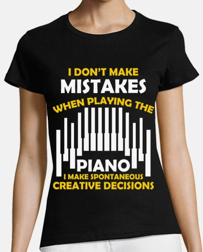 T-shirt creative humor piano