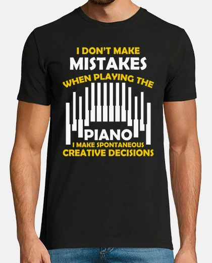 T-shirt creative humor piano