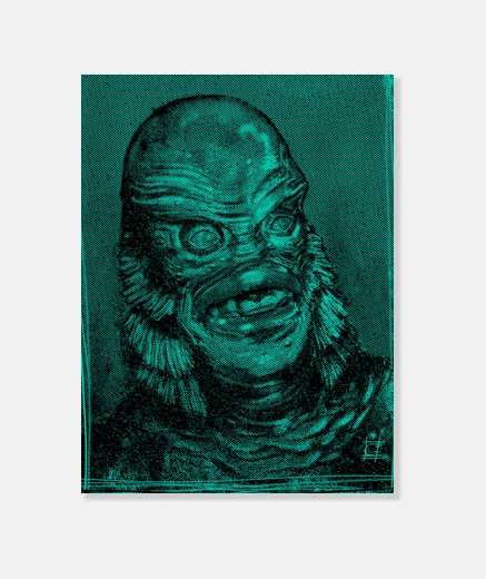 Tableau Creature from the Black Lagoon canvas