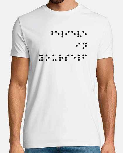 T-shirt credi in your stesso frasi in braille