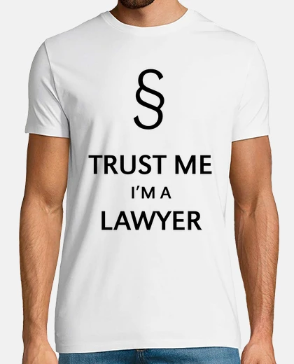 T-shirt credimi sono un avvocato - nero