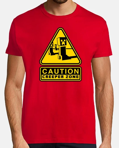 T-shirt creeper caution zone (color)
