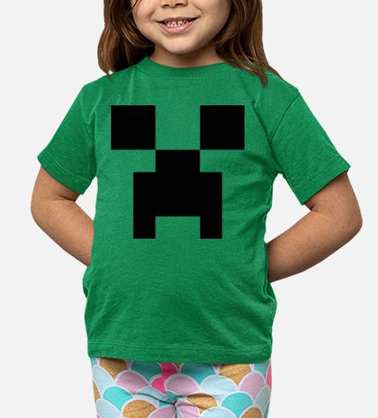 Playera niños creeper minecraft bits (camiseta niño