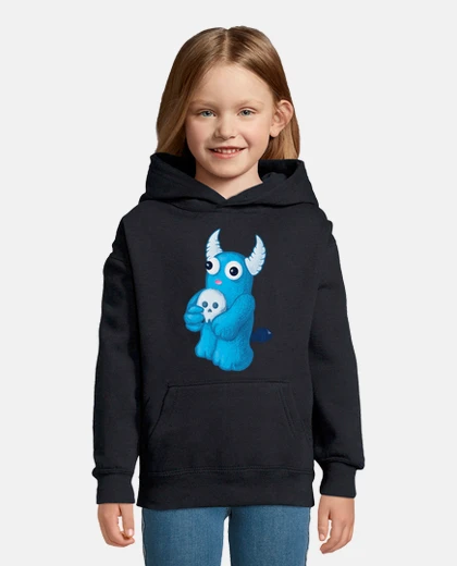 Kids creepy cute blue demon