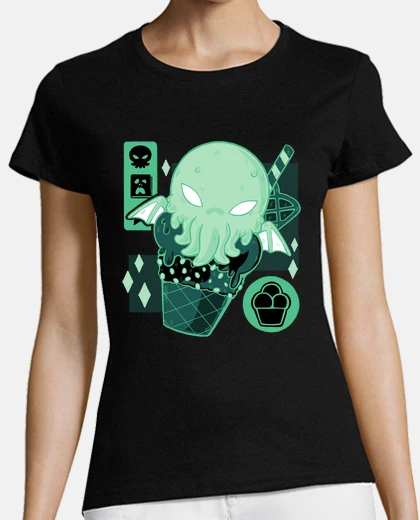 Playera crema cthulhu