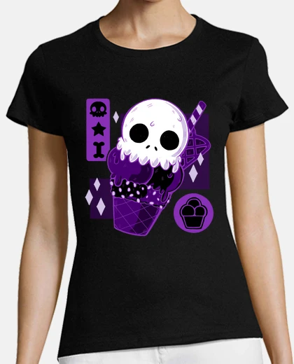 Playera crema de calavera
