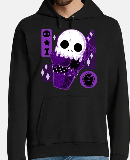 Sudadera crema de calavera