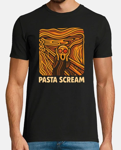 Tee-shirt cri des pâtes art cri des spaghettis