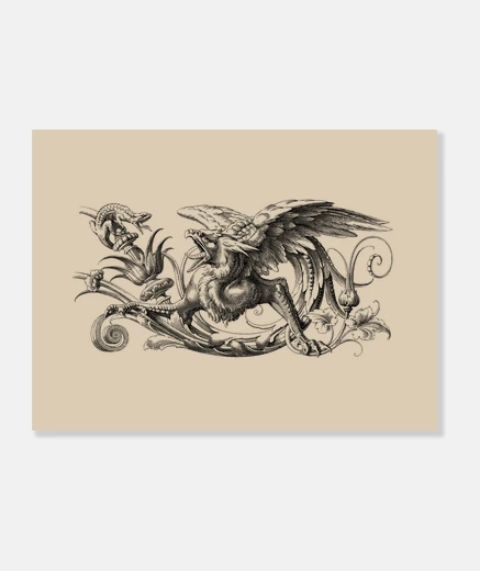 Lienzo Criatura de fantasía - Gryphon hipogrif