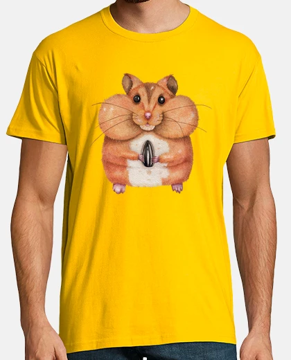 T-shirt criceto di girasole