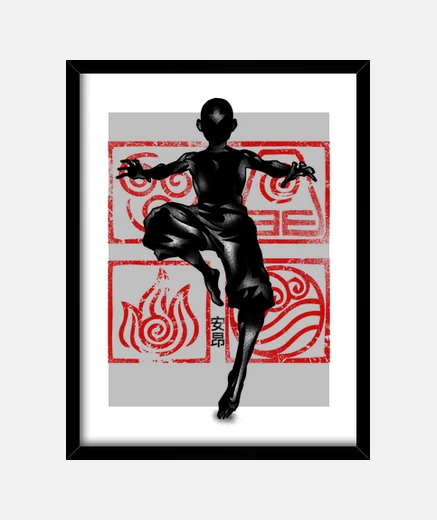Framed Crimson Aang