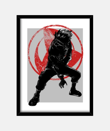 Framed Crimson kakashi