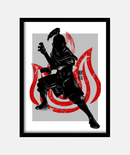 Framed Crimson Zuko