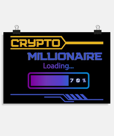 Poster cripto milionario