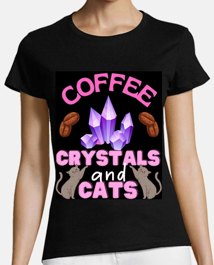 Tee-shirt cristaux de café drôles et sorcière de 