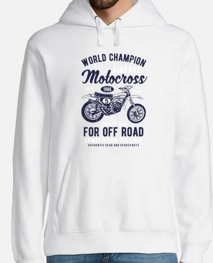 Felpa croce moto vintage