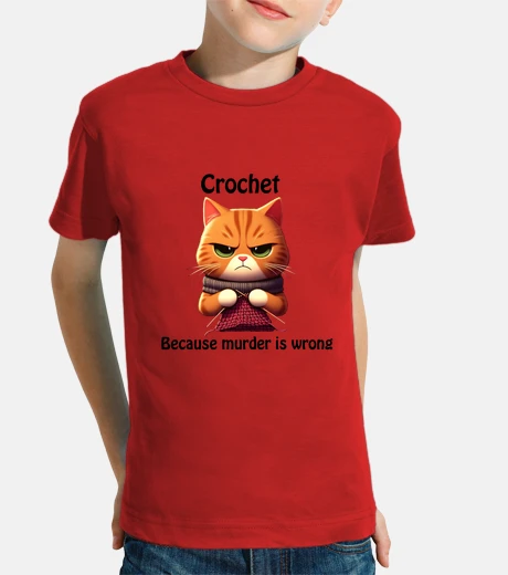 Kids crochet because murder is wrong