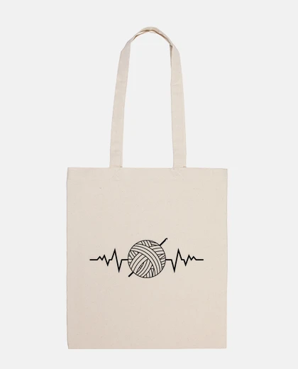 Bag crochet heartbeat model student bag diary e-reader boutique tote