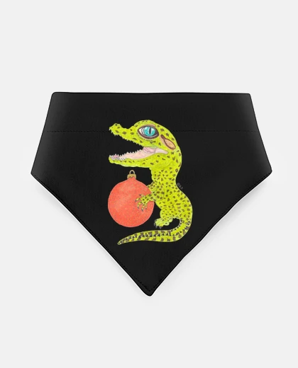 Mascotas crocodile célébrant Noël