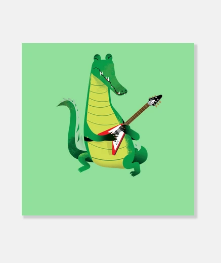 Wall crocodile rock