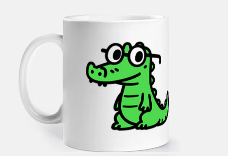 Mug crocodile style kawaii
