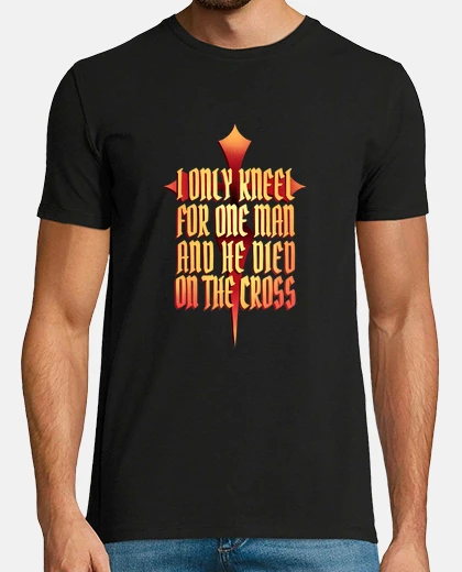 Tee-shirt croire en dieu pour se sauver. passion du christ.
