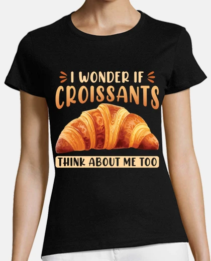 Playera croissant lover breakfast pastry france