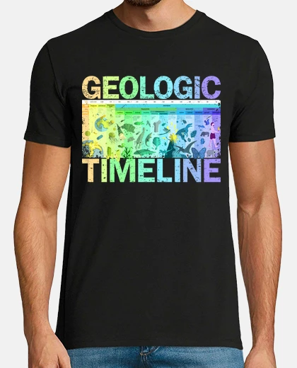 T-shirt cronologia geologica evoluzione della g