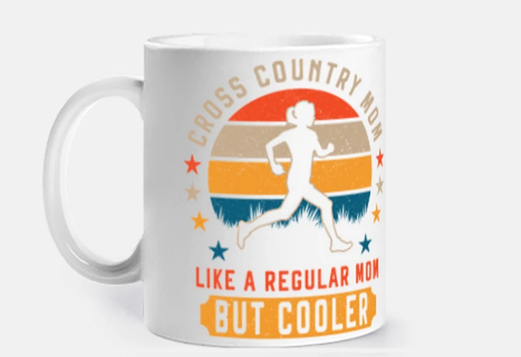 Cup cross country running mom runner