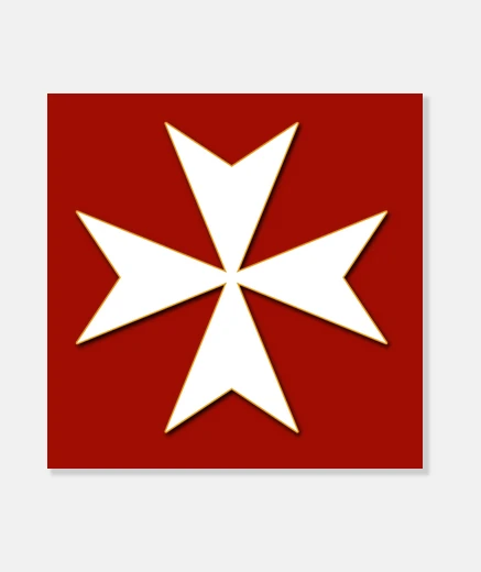 Wall cross of the order of st. john of malta