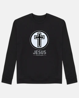 cross - felpa senza cappuccio, nera