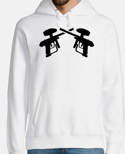 Hoodie Crossed paintball weapon
