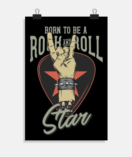 Poster cru le rock des années 70 la musique des années 80 90s rock n roll affiche